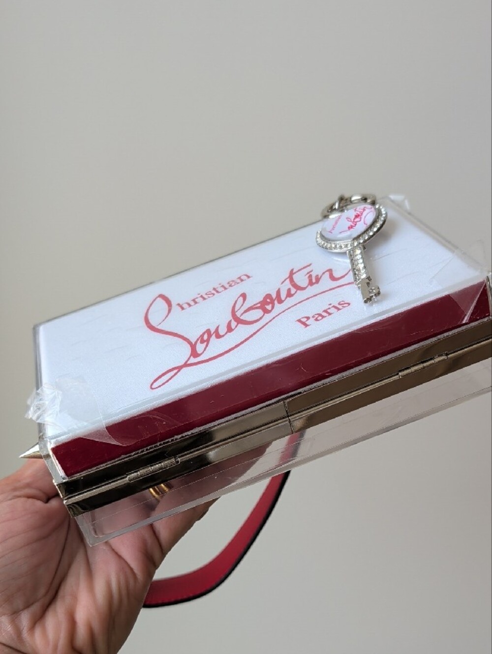 Upcycled Spiked Out Christian Louboutin Box Clutch - Picture 3 of 11